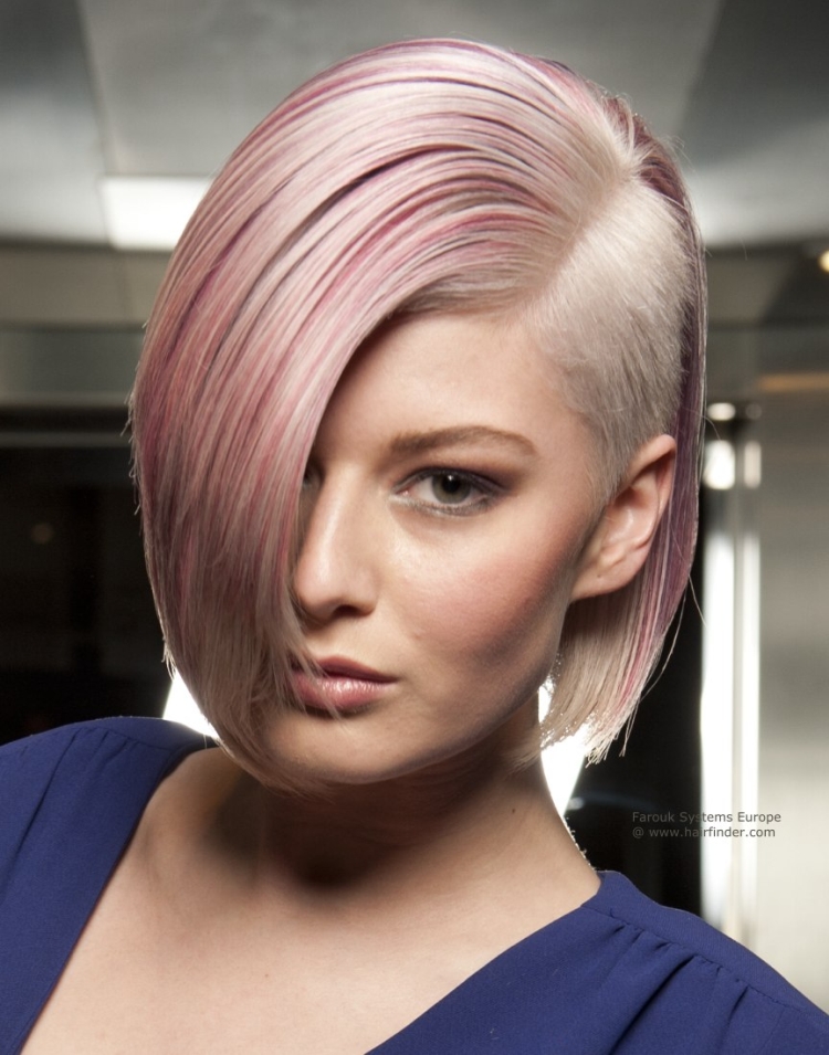 Desenho na parte de trás da cabeça raspada em meninas