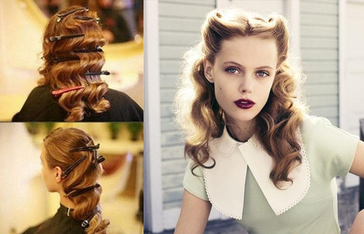 Penteado com cachos para cabelo médio