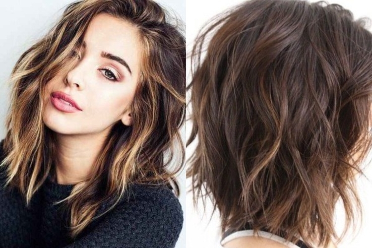 Corte de cabelo para cabelo médio sem franja