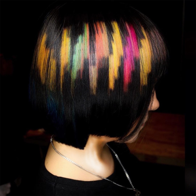 Colorir para foto de cabelo curto e escuro