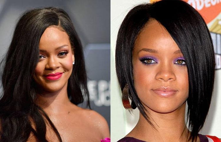 Cortes de cabelo assimétricos para cabelos longos