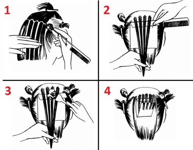 Destaques coloridos para cabelo curto