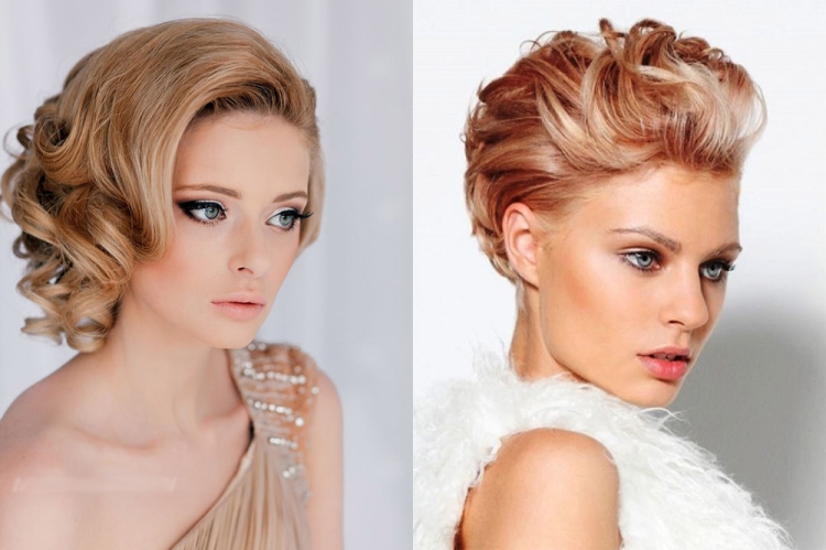 Estilo noturno para cabelo curto