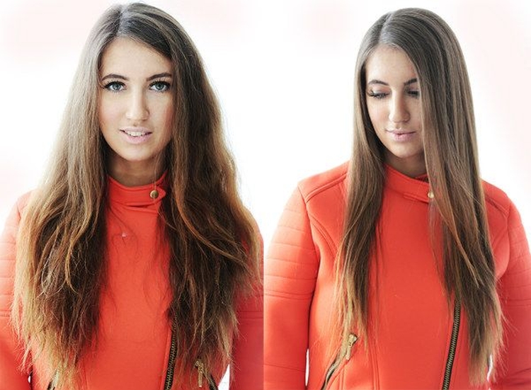 Corte de cabelo antes e depois