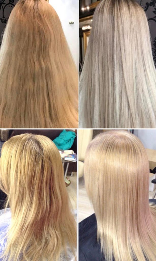 Como remover o amarelecimento do cabelo após o clareamento