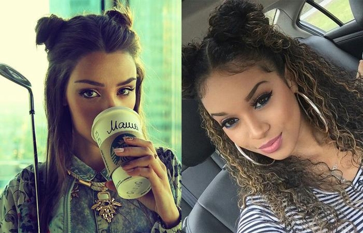 Dois cachos na cabeça nas laterais