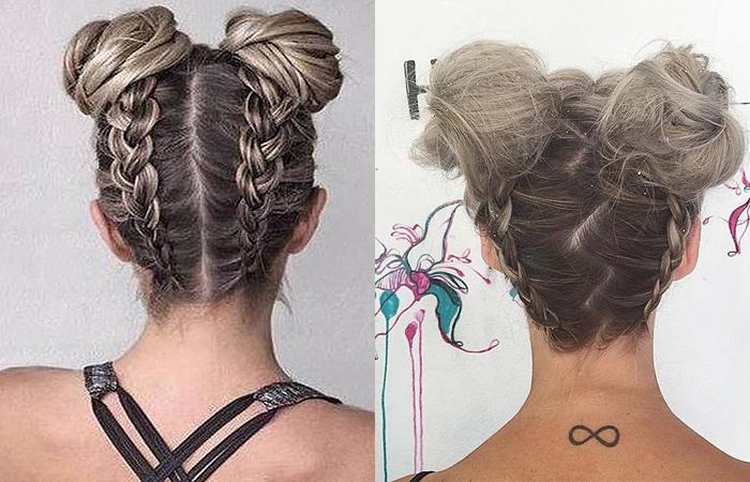 Dois cachos na cabeça nas laterais