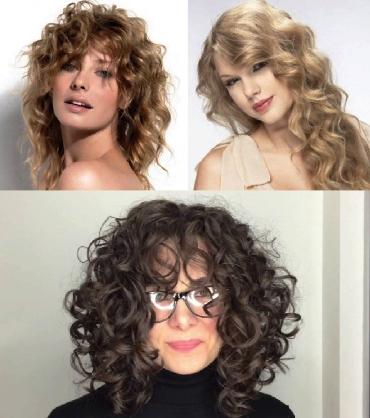 Química de luz para foto de cabelo médio