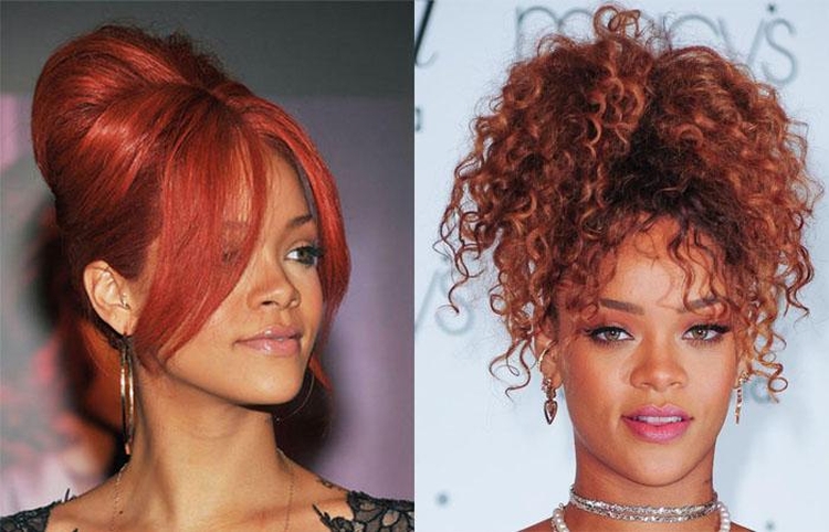 Penteados altos para cabelos médios