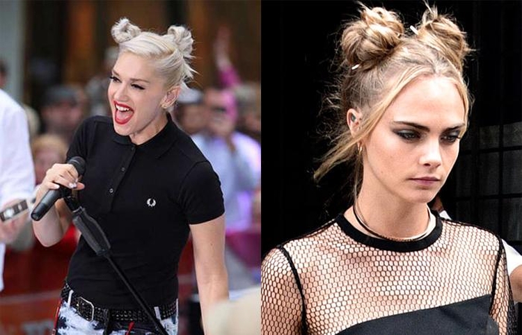 Dois cachos na cabeça nas laterais