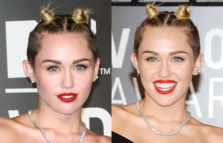 Dois cachos na cabeça nas laterais