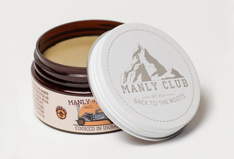 Argila de cabelo para modelagem para homens