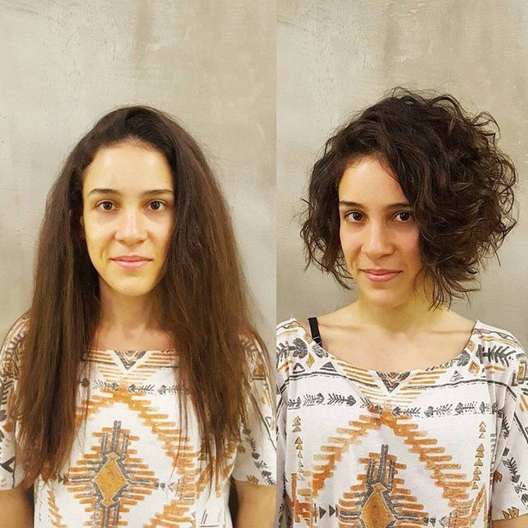 Penteados médios para mulheres de 35 anos