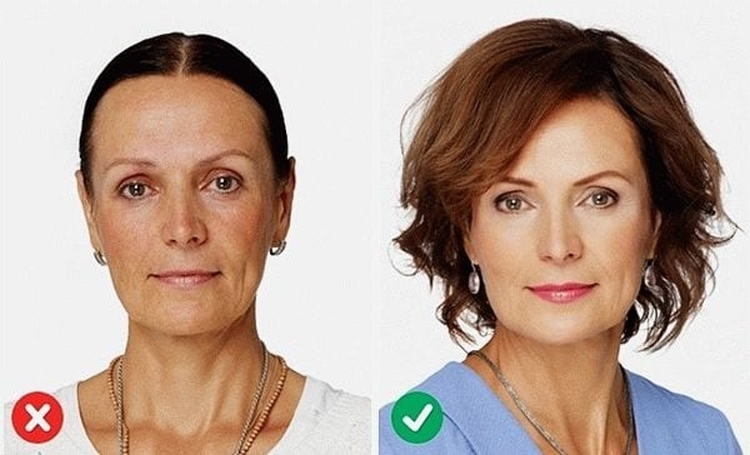 Penteados médios para mulheres de 35 anos