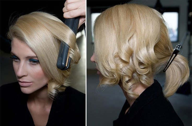 Penteados laterais com cachos