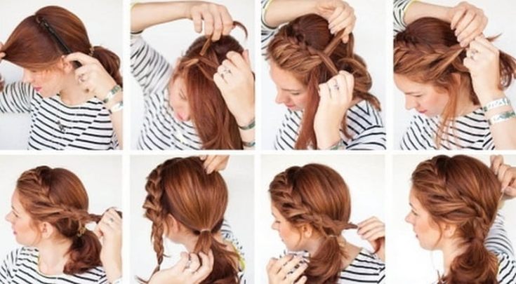 Penteados laterais com cachos