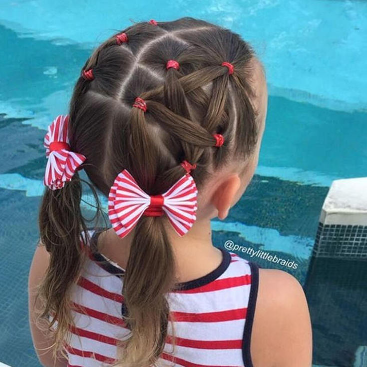 Penteados infantis para cabelos curtos para todos os dias na escola e no jardim de infância