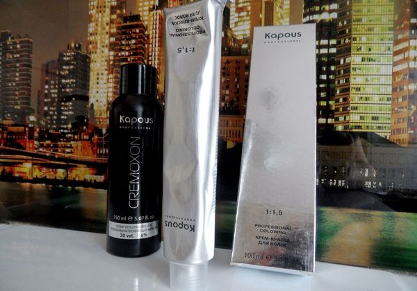 Uma paleta completa de cores de cabelo kapous por números com exemplos de nomes e fotos