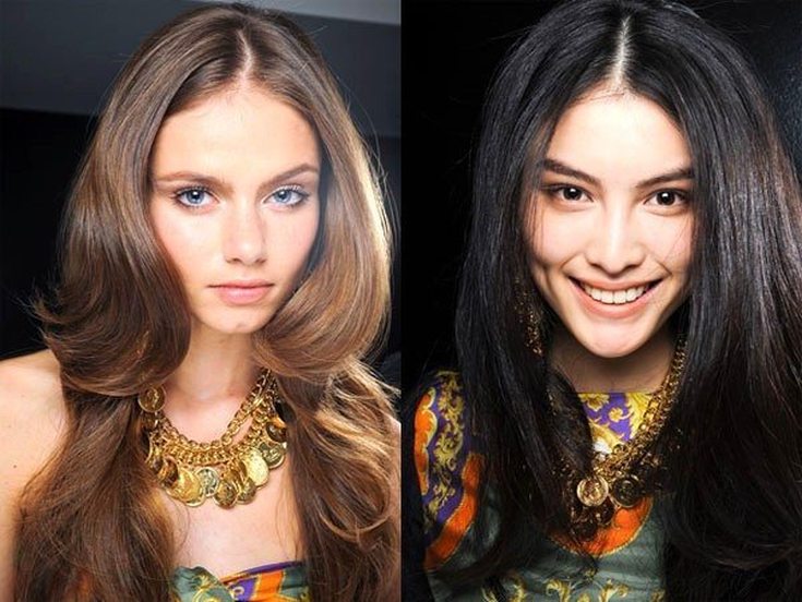 Cores de cabelo da moda para mulheres de cabelos castanhos e a paleta e recomendações para tingimento