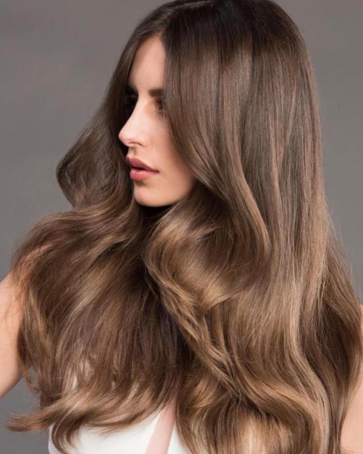 Cores de cabelo da moda para mulheres de cabelos castanhos e a paleta e recomendações para tingimento