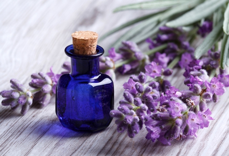 Óleo de lavanda para cabelo
