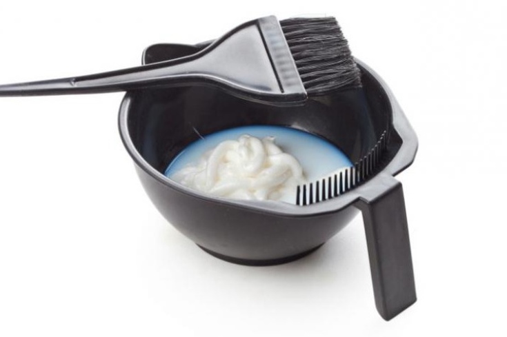 Óleo de coloração de cabelo