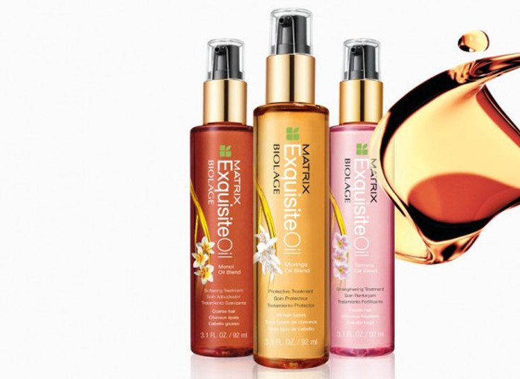 Matriz de óleo de cabelo