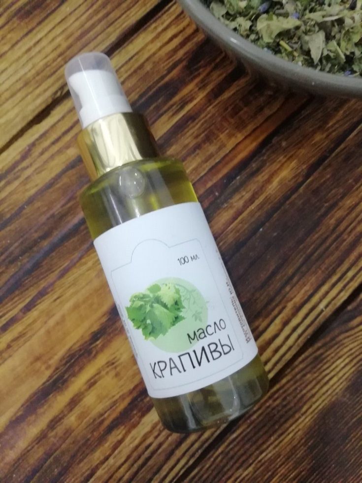 Óleo de urtiga para cabelo