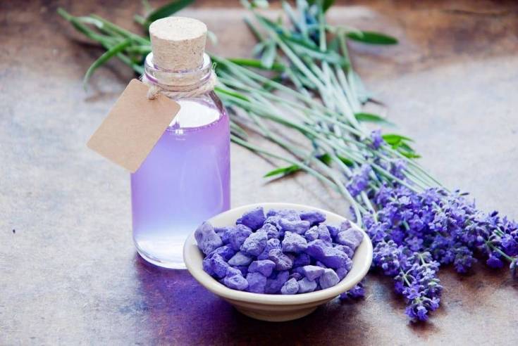 Óleo de lavanda para cabelo
