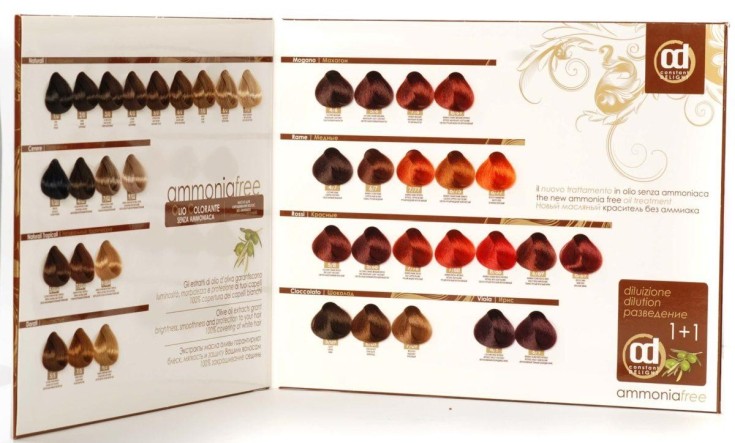 Óleo de coloração de cabelo