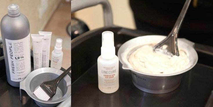 Fundo clareador de cabelo (cartela de cores)