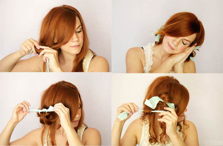 Como enrolar cachos em trapos - guia passo a passo